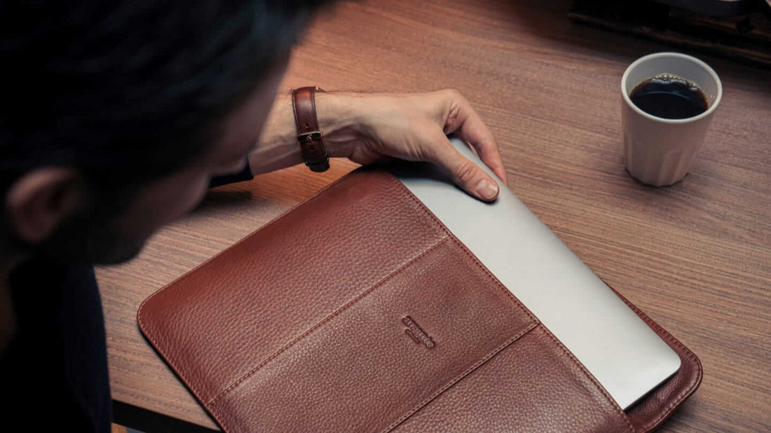 Closeup on Arsante Full-Grain Bovine Leather