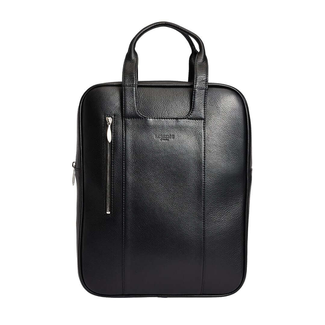 Arsante® Iconic Tote Leather Bag Rich Black