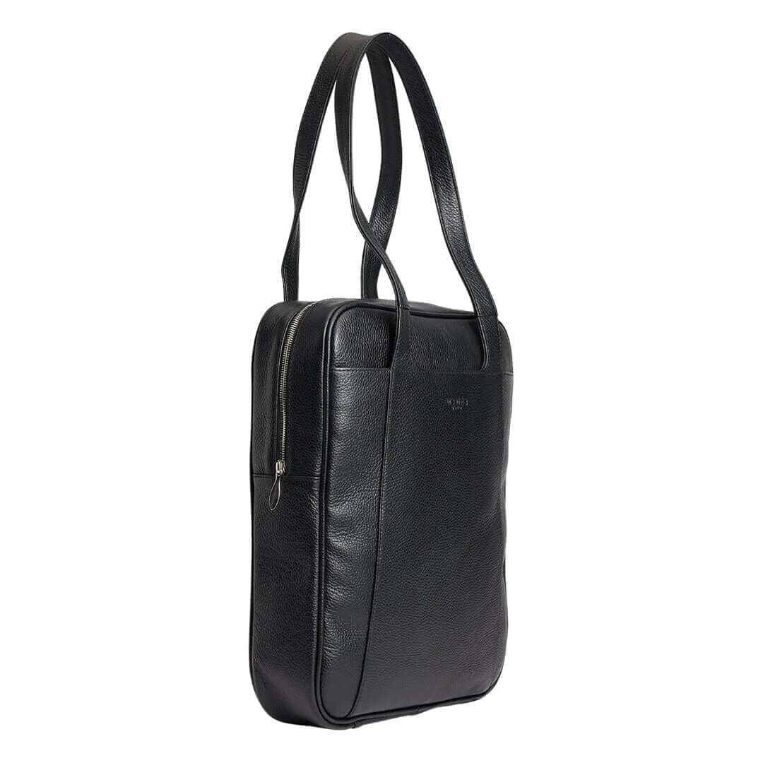 Arsante® Iconica Tote Leather Bag Rich Black