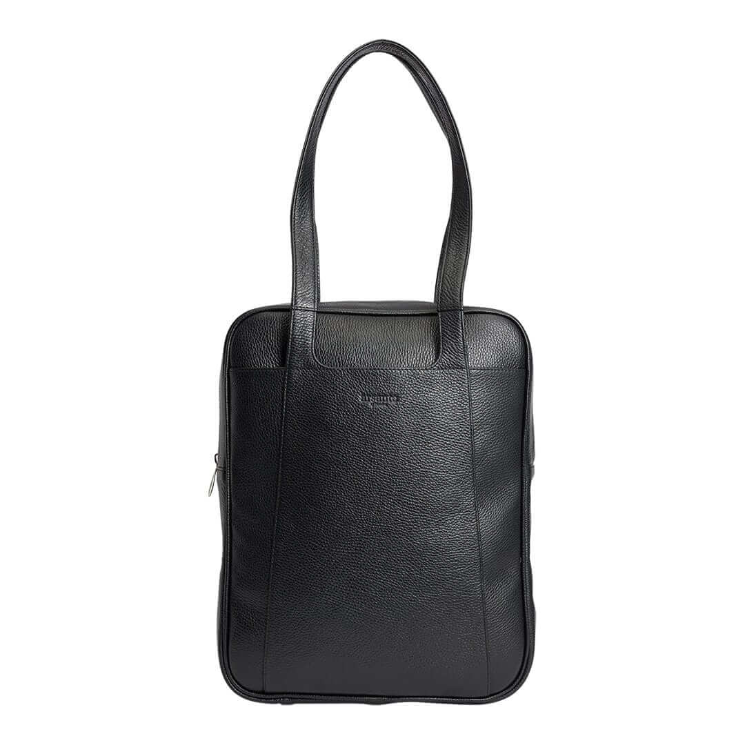 Arsante® Iconica Tote Leather Bag Rich Black