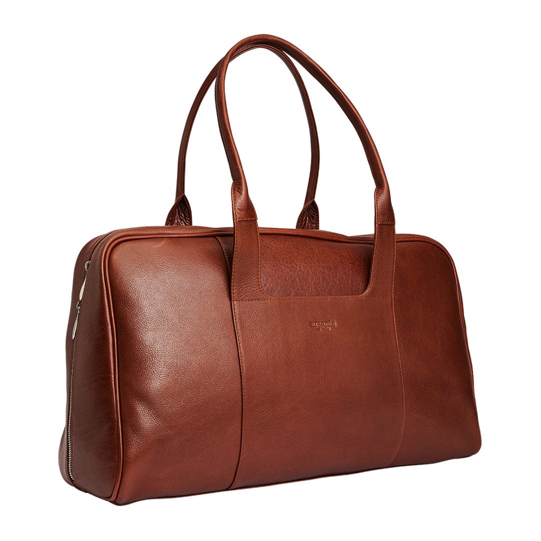 Arsante® Weekend Mini Leather Bag Whisky Brown