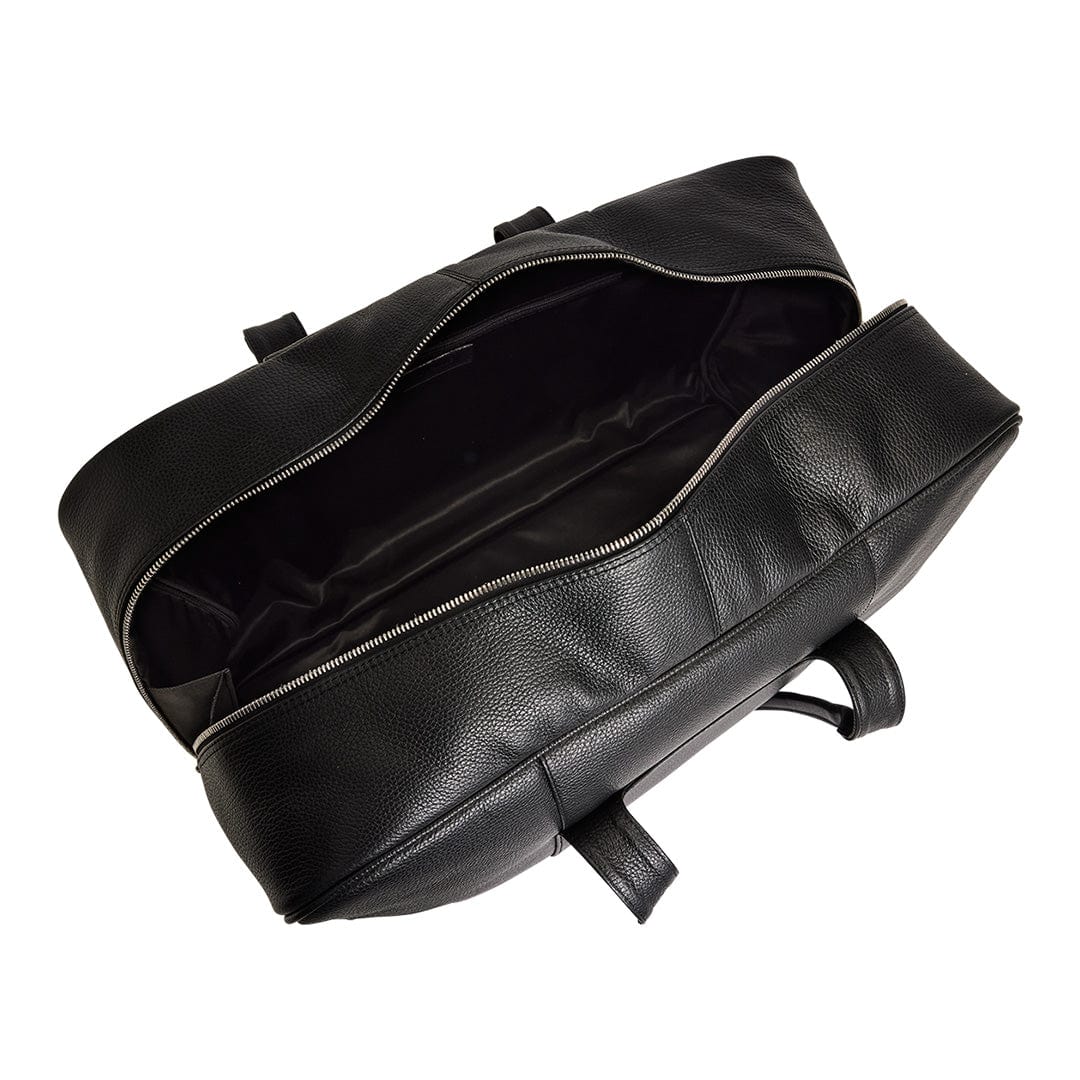 Arsante® Weekend Leather Bag Rich Black