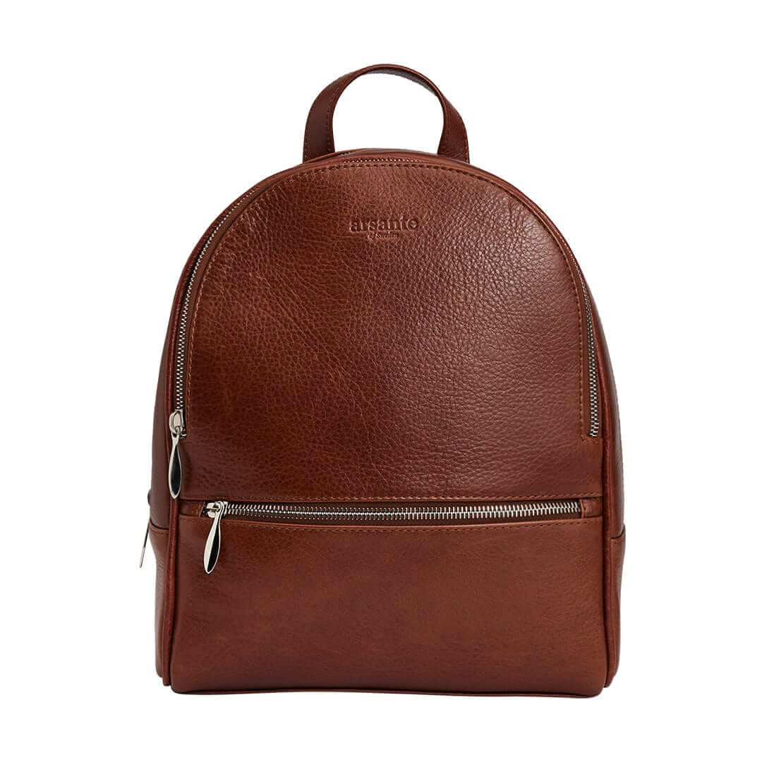 Experience Luxury with the Arsante of Sweden Backpack Mini Leather Brown