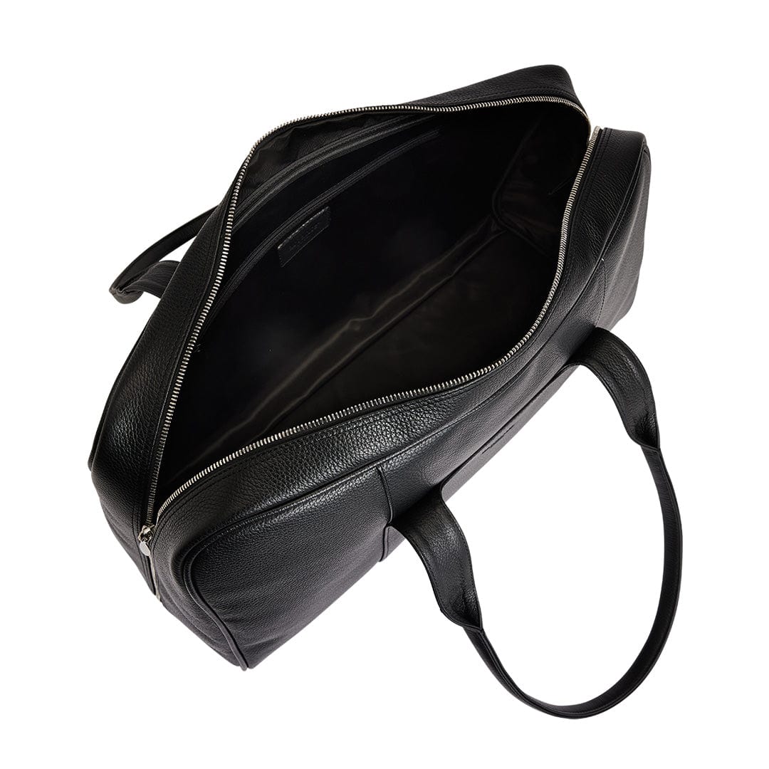 Arsante® Weekend Mini Leather Bag Rich Black