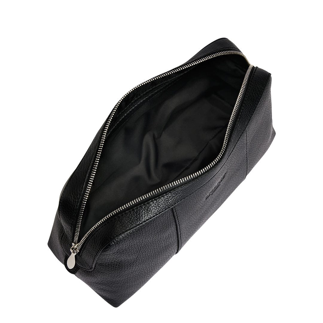 Arsante® Toilet Bag Leather Rich Black